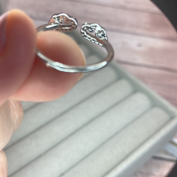 New Dainty Angel Wings Adjustable Ring Pavé - Picture 6 of 7